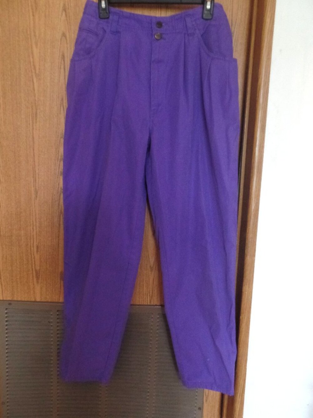 P.S. Gitano Vintage High-Waisted Ladies' Pants‎ Purple, Size 14